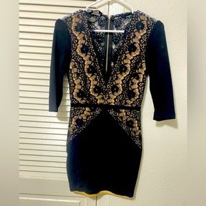Bebe black Dress XXS good used